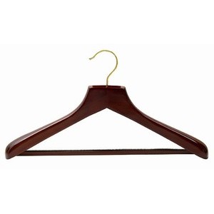 Contoured Suit Hanger w/ Non-Slip Bar