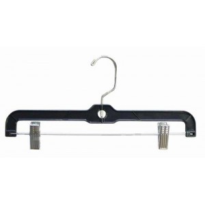 Black Pant/Skirt Hanger w/ Clips