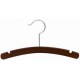 Walnut & Chrome 12" Arched Top Hanger