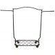 Raw Steel Decorative Rolling Rack