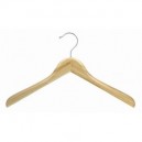 Contoured Bamboo Coat Hanger